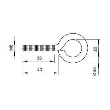 OBO Bettermann - 869 M8X40 G OBO Bettermann - 869 M8X40 G
