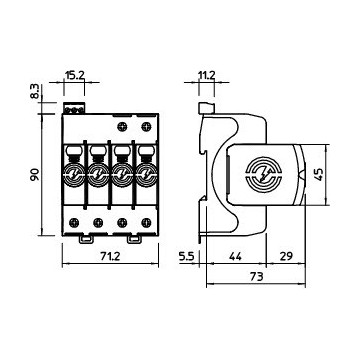OBO Bettermann - V50-3+NPE+FS-280