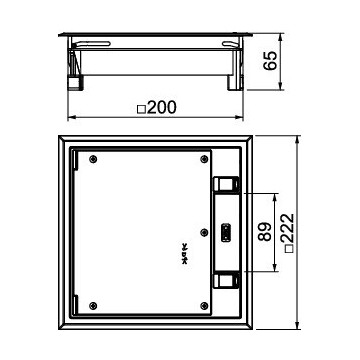 OBO Bettermann - GES4-2U10T 9011 OBO Bettermann - GES4-2U10T 9011